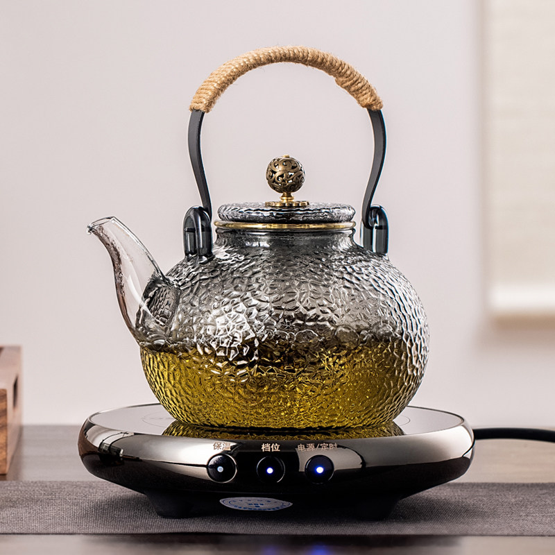 2023新款加厚玻璃煮茶壶电陶炉煮茶器烧水泡茶壶过滤茶具家用套装