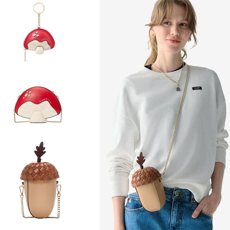 katespade立体蘑菇橡树果异型包