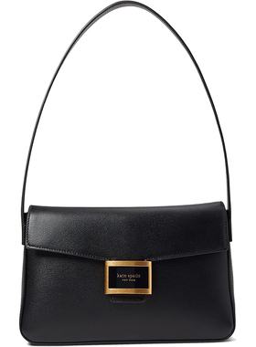 kate spade 22新款katy腋下包LOGO方扣中号单肩手提包翻盖包豹纹