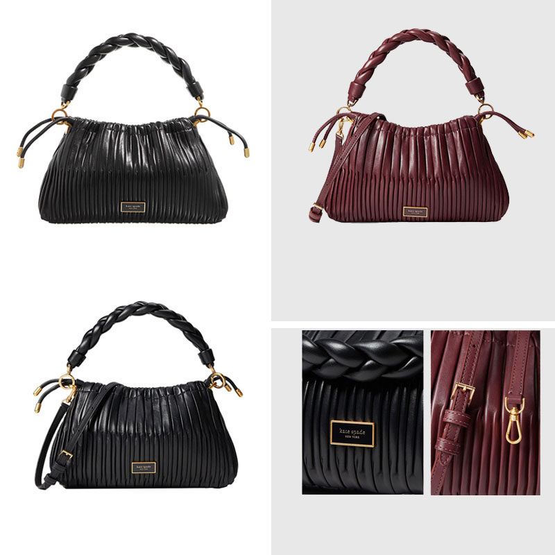 katespade手提斜挎包抽绳褶皱KS