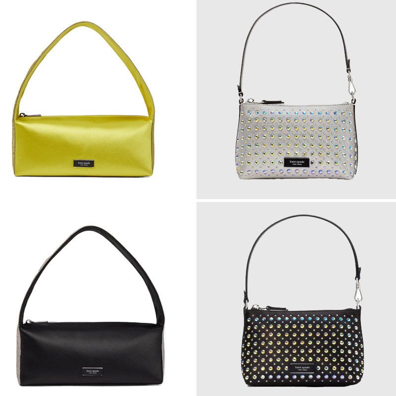 katespade宽水钻肩带手拎单肩包