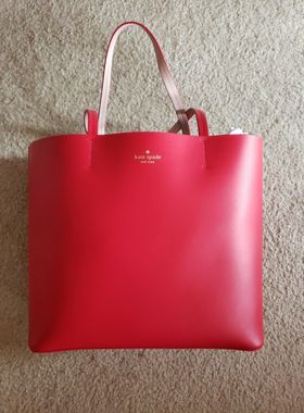 Kate Spade凯特丝蓓KS粉色猪猪红色TOTE托特子母包零钱包3D立体