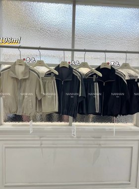 NANHAN正品两件套短袖薄料短款风衣外套+短裤减龄休闲运动套装夏