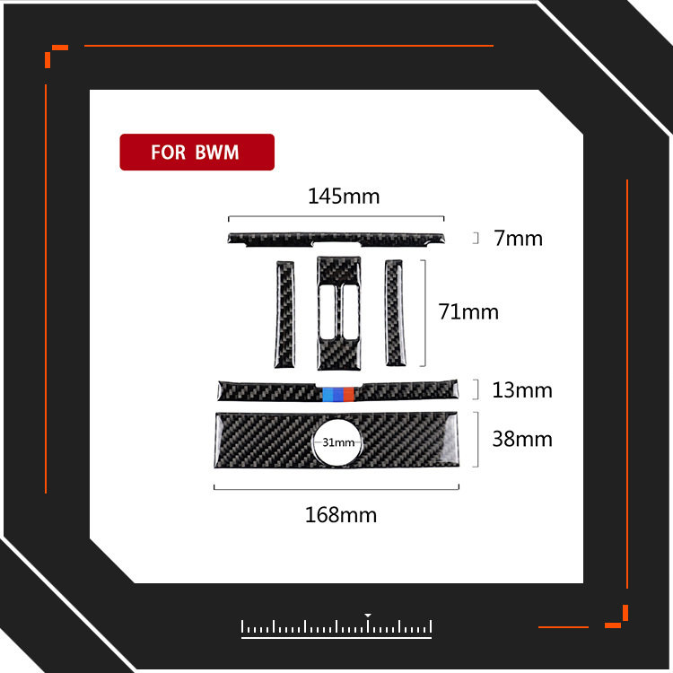 适用宝马新3系F30 3GT F34碳纤维后排出风口装饰贴汽车改装配件