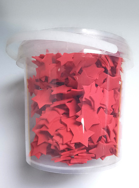 桶装500片 红色五角星幼儿园奖励积分卡教师课堂表扬小奖品星星