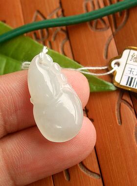 98811玉琳阁翡翠 实物拍图 缅甸玉天然A货翡翠玉 小葫芦小吊坠