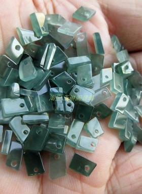 特小迷你款小玉块碎石20726-4蓝水危料实拍图天然A货翡翠玉H12