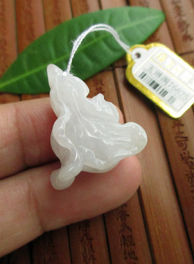 保真立体款玉白菜小吊坠76625实物拍图缅甸玉纯天然A货翡翠玉琳阁