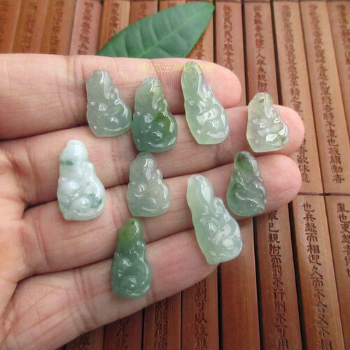 保真 抽像款梅花鹿小吊坠子实物拍21827缅甸玉纯天然A货翡翠玉H1