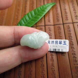 保真通孔款小个款棱角小配件吊坠76930/1缅甸玉天然A货翡翠玉实拍