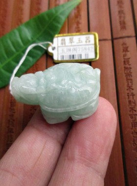 立体款龙龟龙头龟吊坠75842玉琳阁实物拍图缅甸天然A货翡翠玉送证