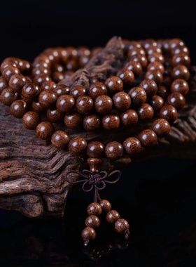 金丝檀木手串楠木108佛珠