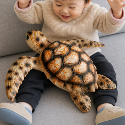 海龟儿童玩具仿真海洋动物模型软胶海底生物大白鲨海豚大鲨鱼蓝鲸