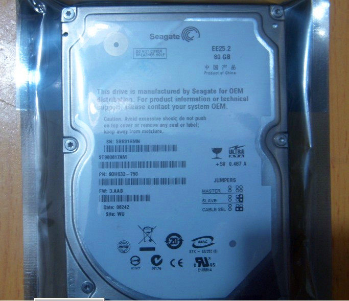 全新2.5寸IDE并口希捷80G宽温硬盘笔记本抗震工业级机床军工防震