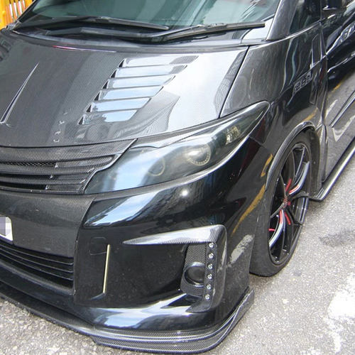 适用大霸王普瑞维亚PREVIA/ESTIMA ACR50 中后期 碳纤维大灯灯眉