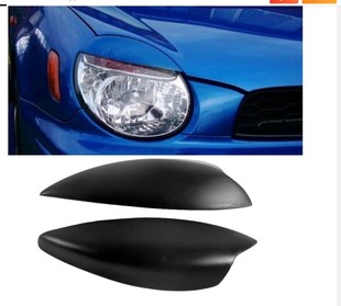 灯眉 翼豹 03款 哑光黑 树脂 WRX7 7代 suburu 适用于斯巴鲁