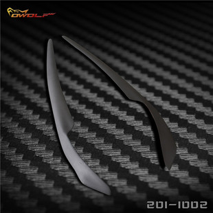 灯眉 FRP EVO 三菱 一对装 树脂 哑光黑 翼神