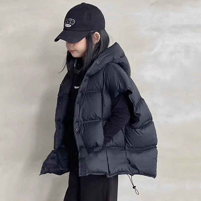 儿童羽绒棉马甲2025冬装外穿马甲男女童洋气中大童加厚上衣反季