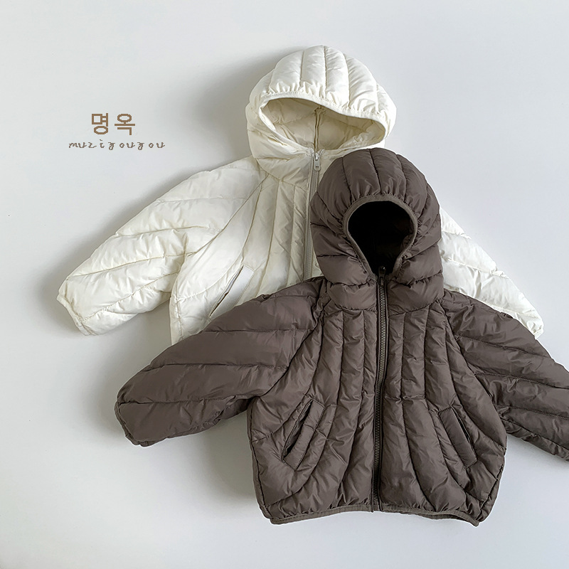 童装男女童轻薄羽绒服2025冬季新款日系韩版个性潮童保暖外套棉服