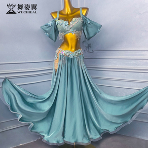 舞姿翼肚皮舞表演演出服女2025新款套装东方舞舞蹈大摆裙WZY193