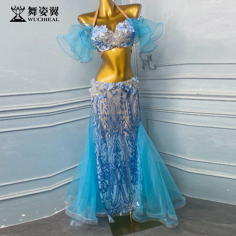 舞姿翼肚皮舞表演演出服女2025新款套装东方舞舞蹈练功服套装190