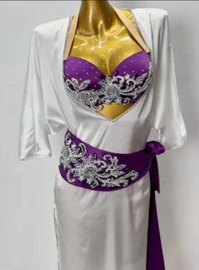 舞姿翼肚皮舞2024新款袍子演出练功服装东方舞蹈服练功服wzy061