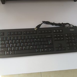 富勒L400有线键盘USB接口办公家用黑色键盘