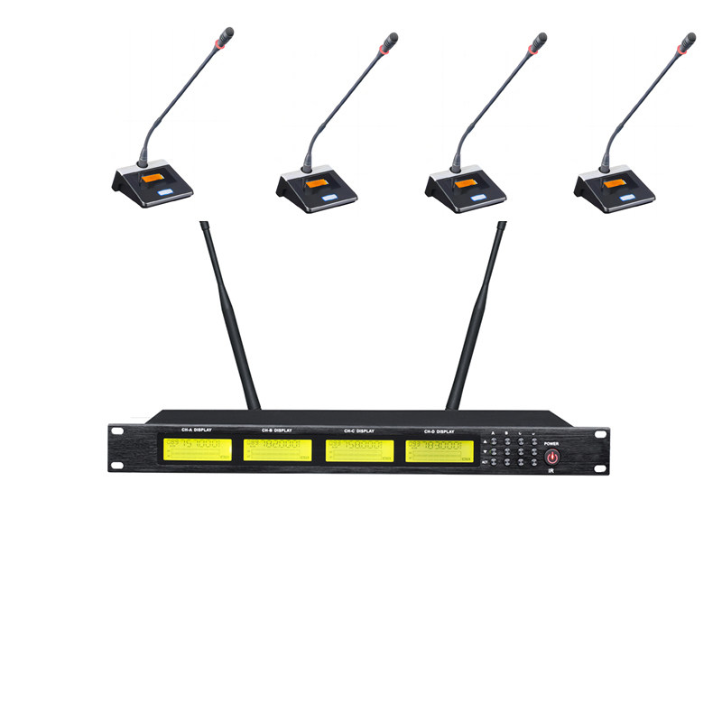 会议麦克风话筒二四八通道无线会议系统承接会议室多功能厅音响