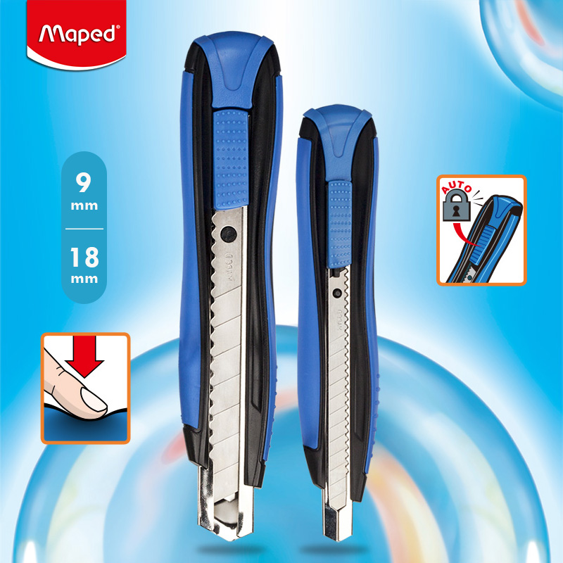 MAPED马培德086110 刀片美工刀美工刀 多用途不锈钢大美工刀 18mm