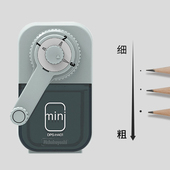 nakabayashi仲林卷笔刀.小学生尖细手摇素描美术炭铅笔速写削笔器
