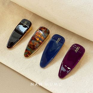 韩国2025新款france侧边刘海夹醋酸前额发夹大号法式鸭嘴夹发卡