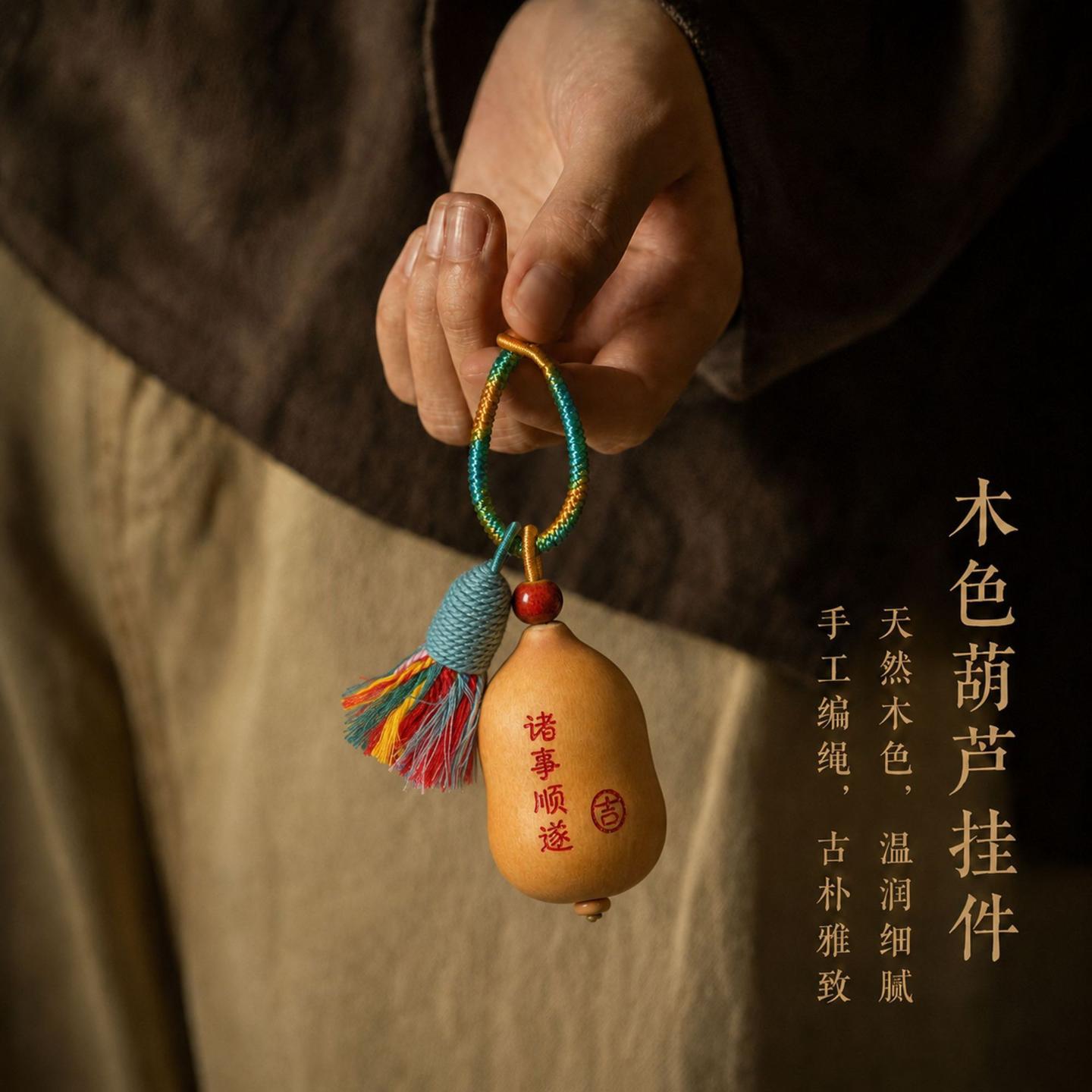 中钥匙扣小挂件葫芦包包文创饰品