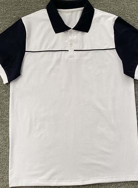 北京西城区陶然亭学校夏季中小学生校服纯棉短袖T恤polo来图定做