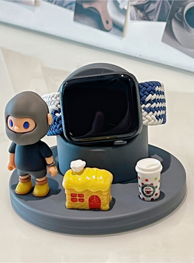 适用iwatch8充电器支架AppleWatch7代苹果手表底座S10/se6可爱S9