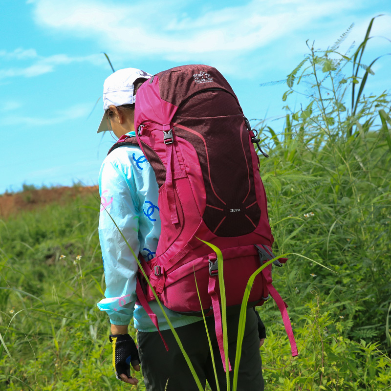 户外背包50L双肩包旅行野营徒步野战登山背包轻便透气防水送雨罩