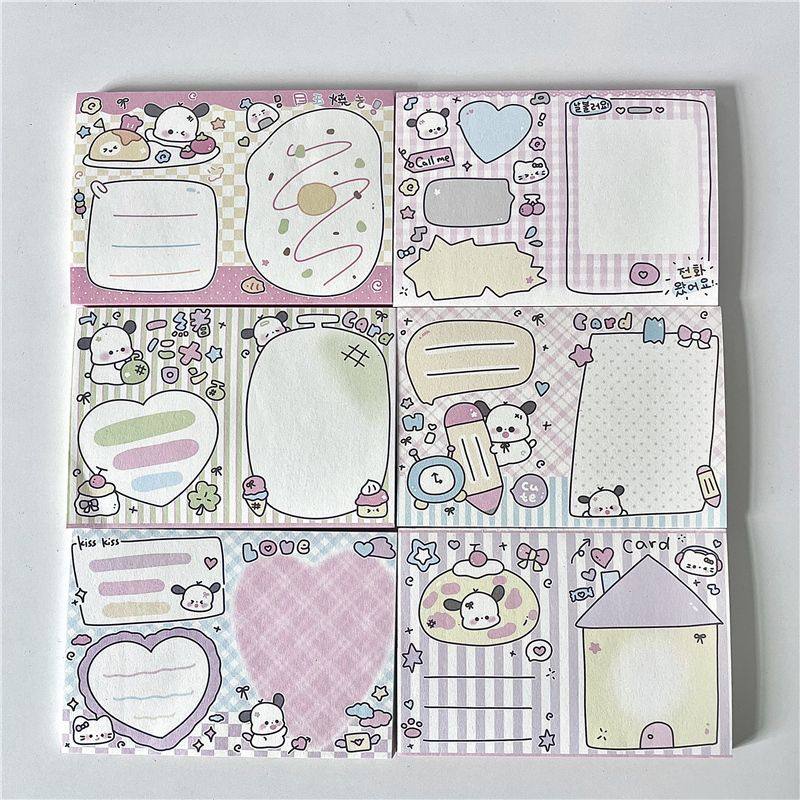 원래 한 스레드 간단한 메모 패드 스타일 찢을 수있는 소녀 학생 메모 고가 장식 메모 용지