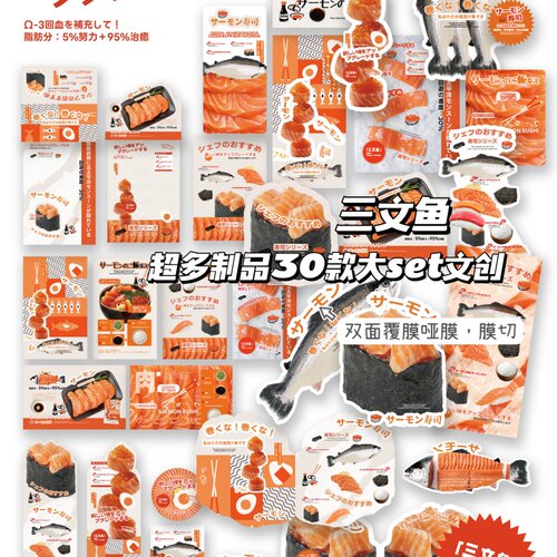 三文鱼D家原创梦核打包材料套装划算出卡打包材料平价卡片贴纸