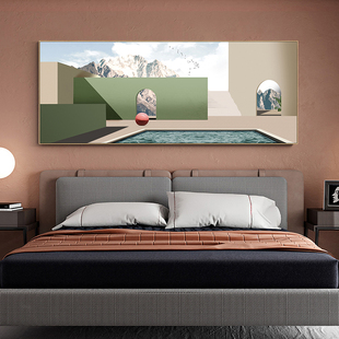 现代简约建筑工业风格客厅装饰画北欧轻奢沙发背景墙壁画卧室挂画