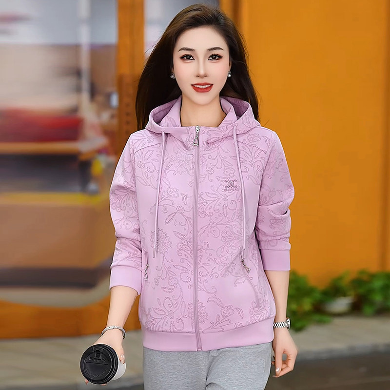 2026春季休闲连帽拉链外套女短外套