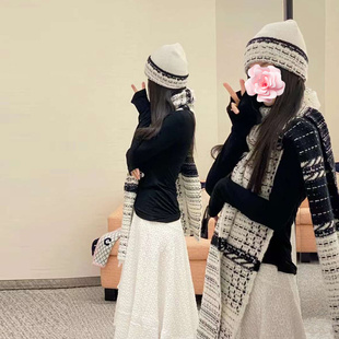 原439 黑白编织 特惠179 香奶奶 针织帽 24新款 不退不换