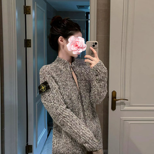 原439 徽章花线棉线针织开衫 特惠289 松弛感 25新款 不退不换