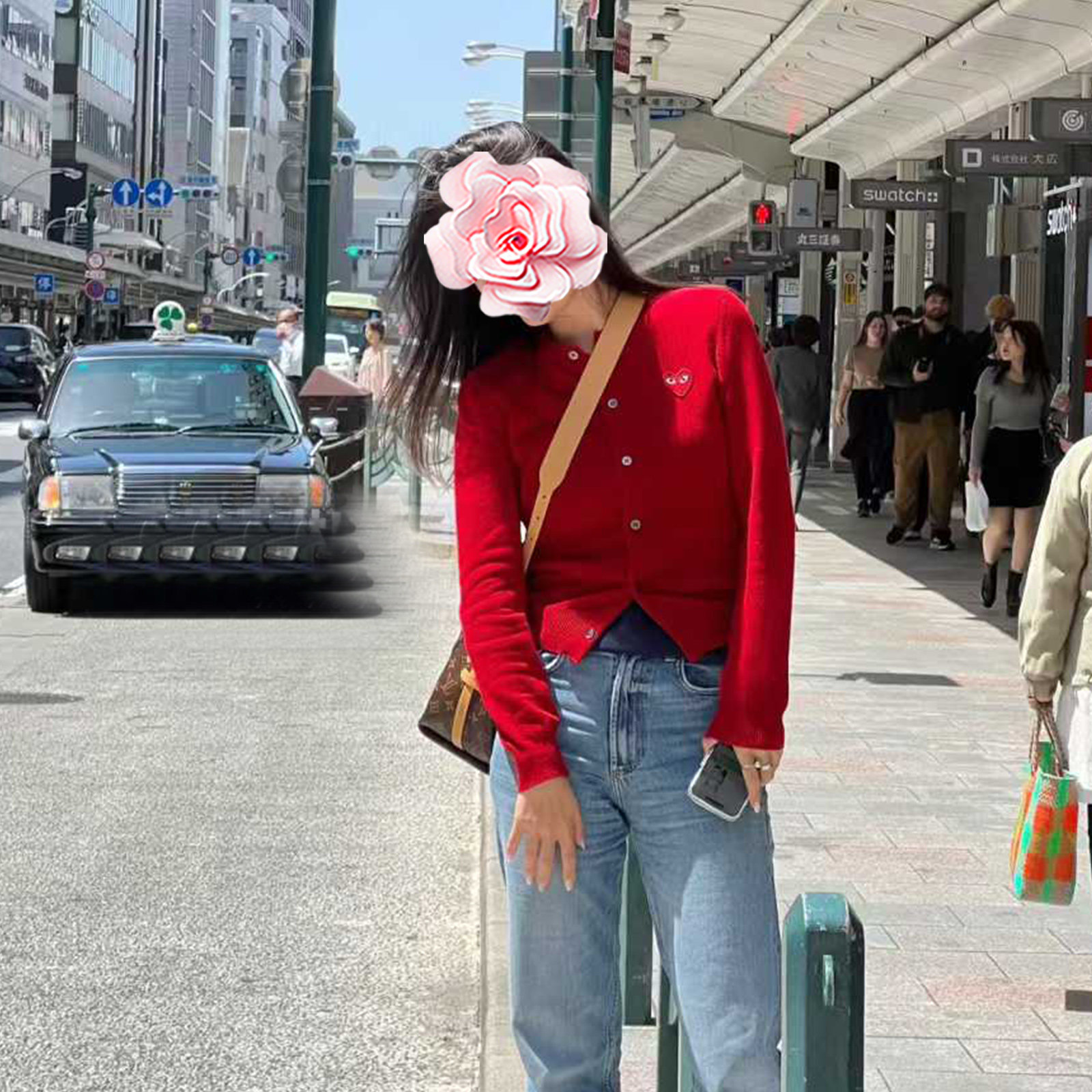 不退不换 原399 特惠219 25新款 可爱小怪兽60支超细羊毛针织开衫