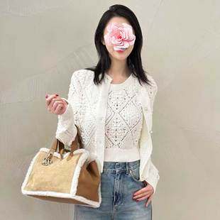 原439 棉线针织开衫 特惠289 镂空立体提花 背心 25新款 不退不换