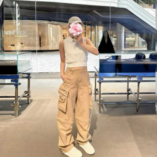 25新款 不退不换 特惠269 高腰阔腿工装 裤 腿 原559 两穿可拆卸裤