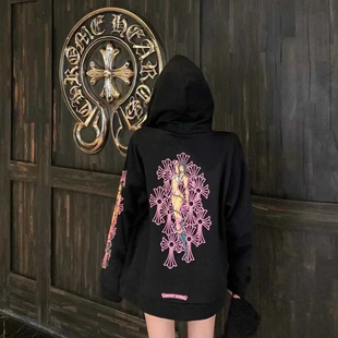 粉色字母卡通漫画 不退不换 25新款 特惠289 连帽卫衣 原439