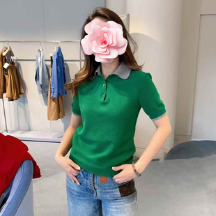 原439 棉线POLO针织衫 特惠219 撞色拼接假两件 25新款 不退不换