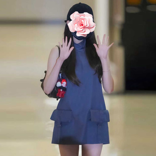 原439 英同款 特惠279 张元 大口袋立领连衣裙 25新款 不退不换