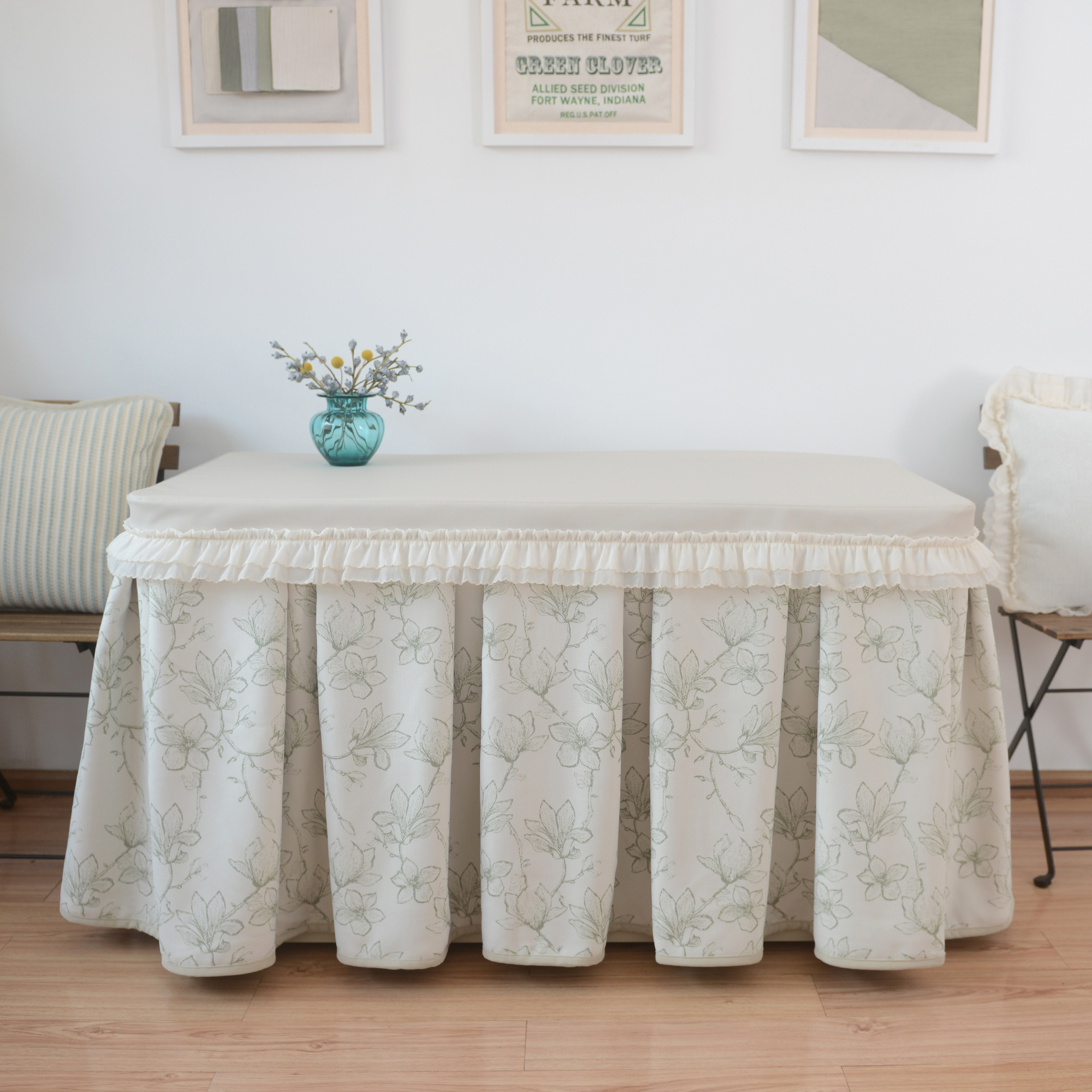 LUTO奶油风原木风烤火罩尺寸定制