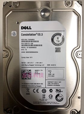DELL IT 7.2K SATA服务器硬盘 戴尔 ST1000NM0033 0T4XNN 0W69TH