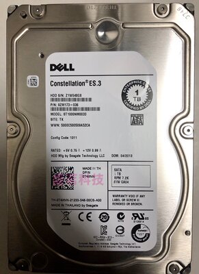DELL IT 7.2K SATA服务器硬盘 戴尔 ST1000NM0033 0T4XNN 0W69TH